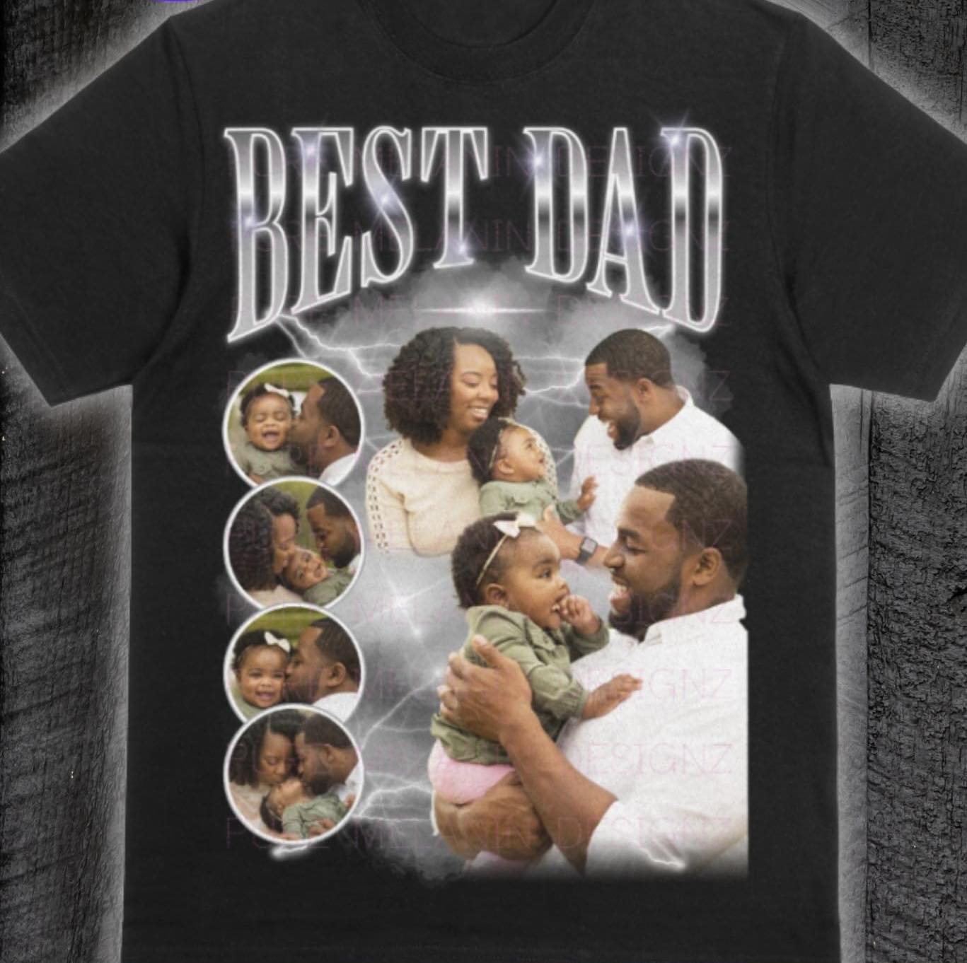 Fathers Day Best Dad Custom Picture Shirt