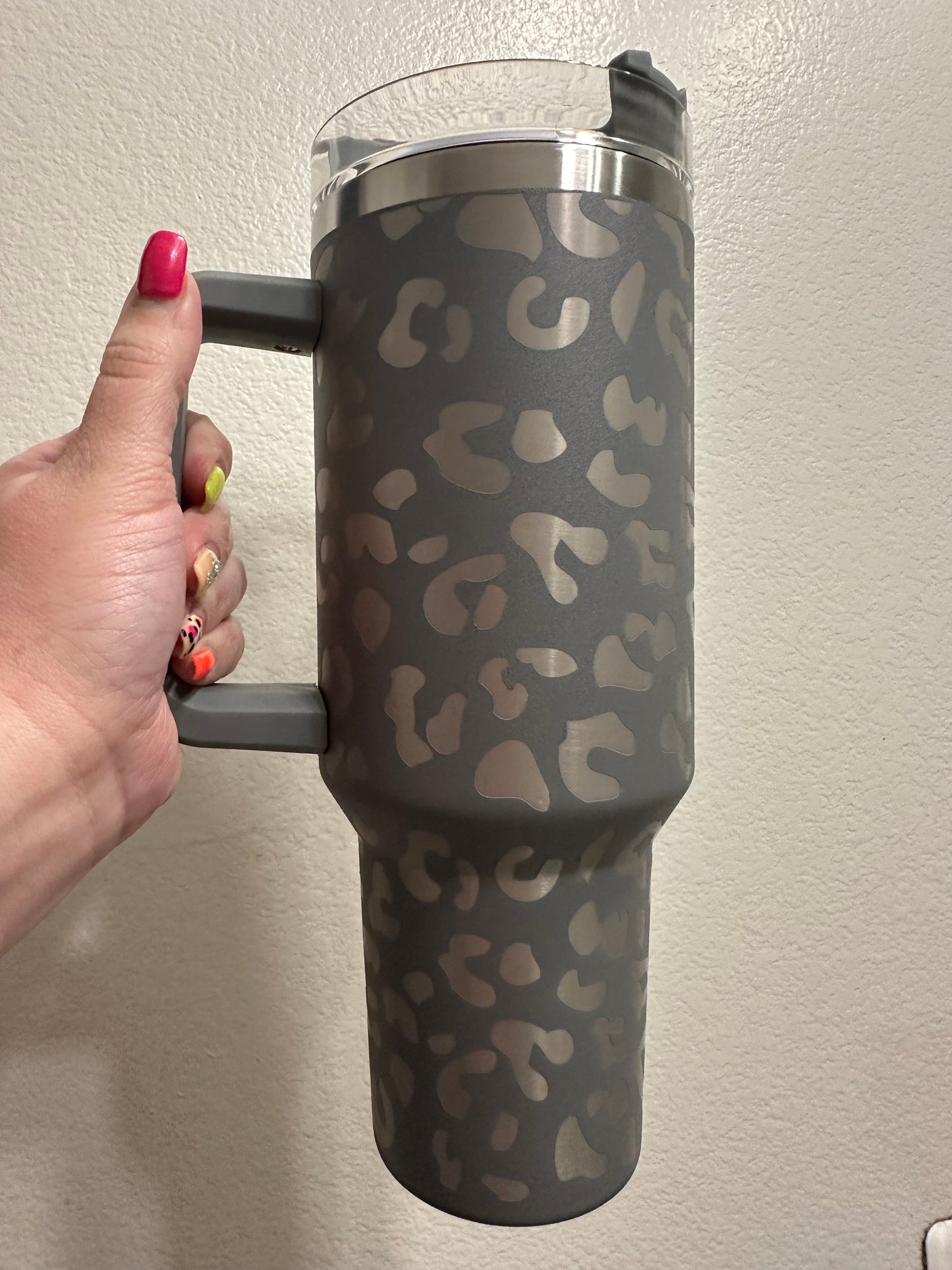 40oz Leopard Tumbler