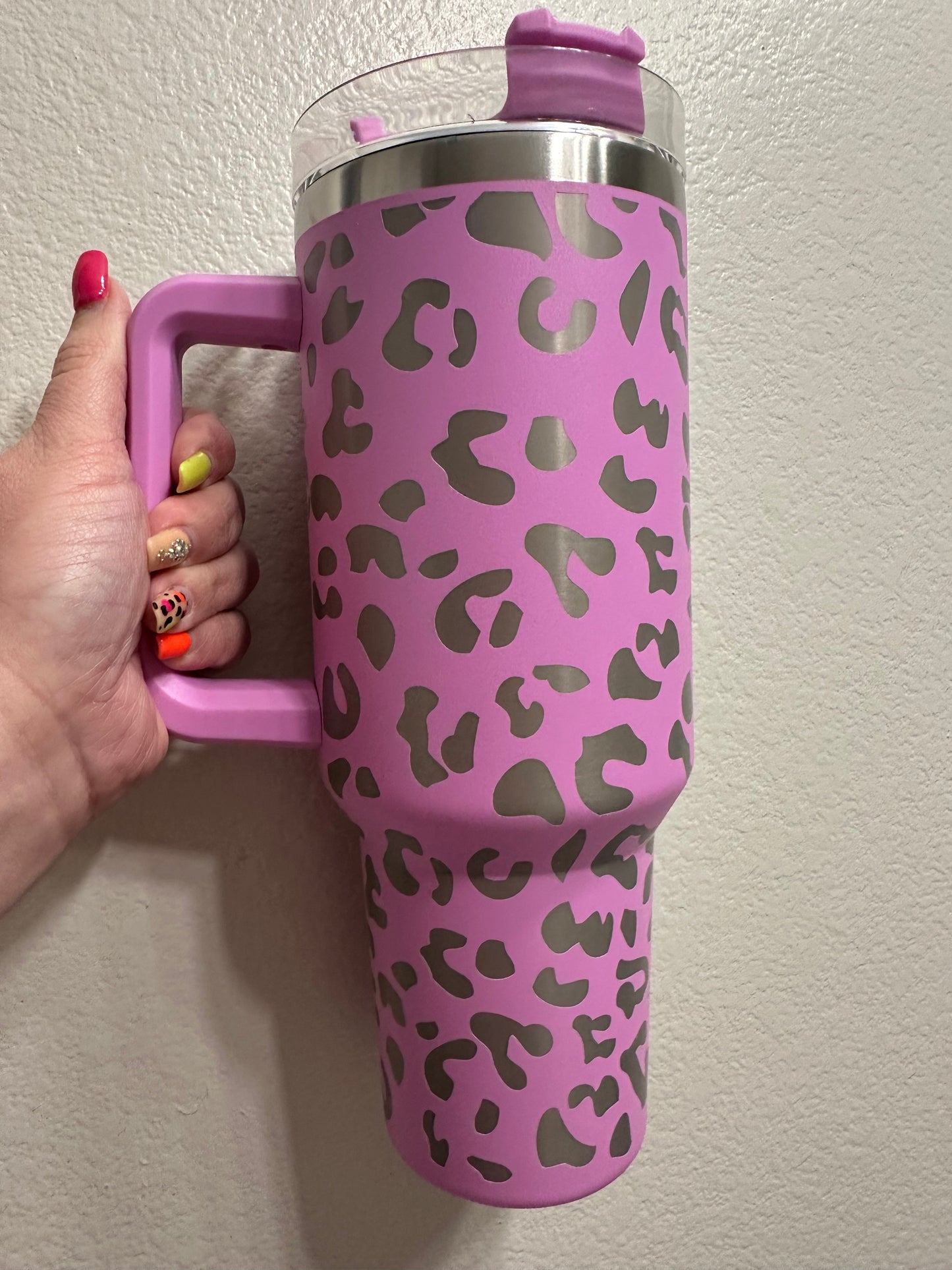 40oz Leopard Tumbler