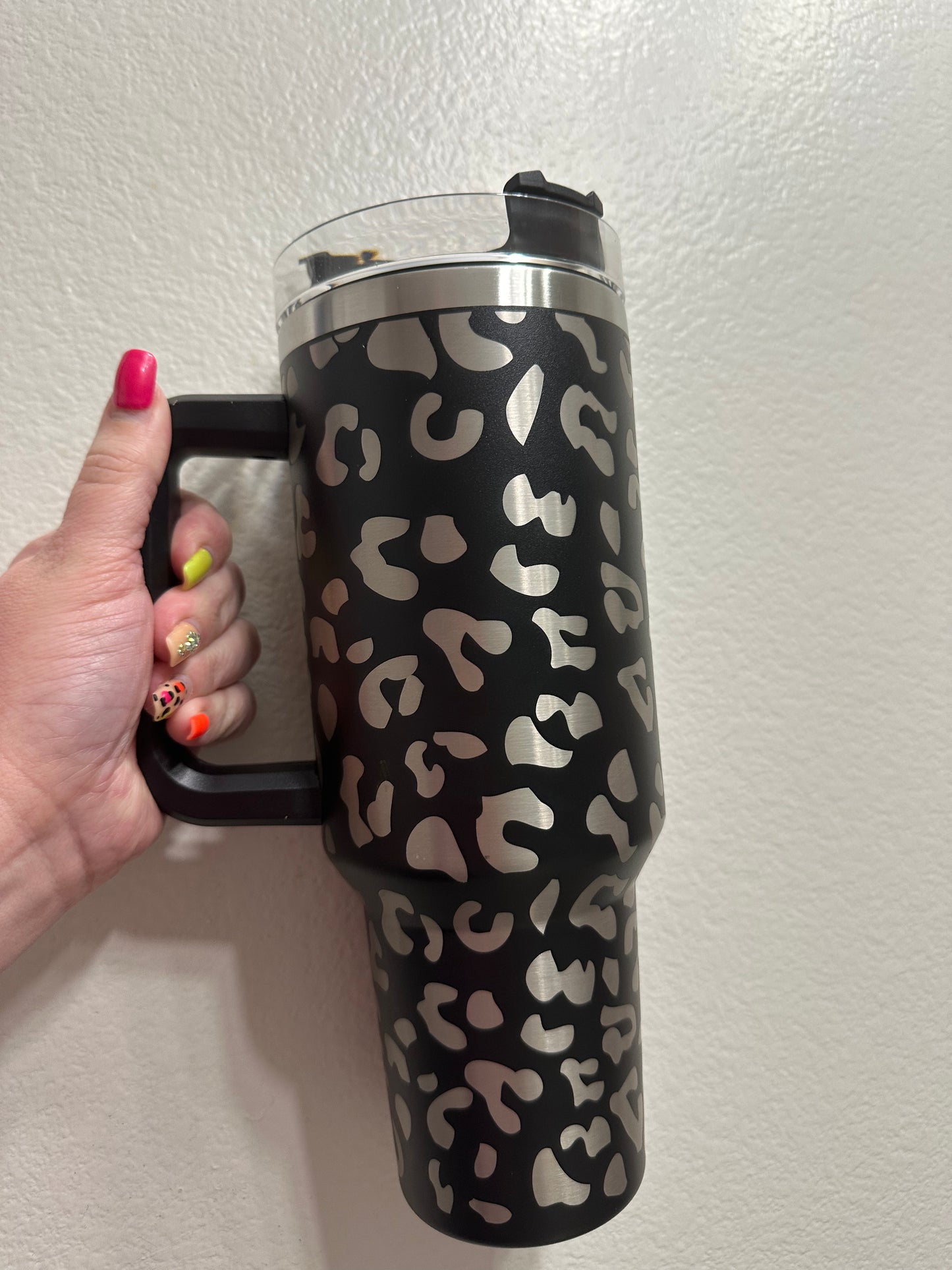 40oz Leopard Tumbler