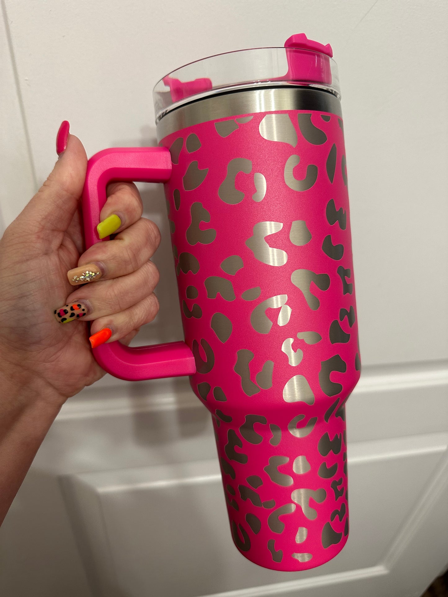 40oz Leopard Tumbler