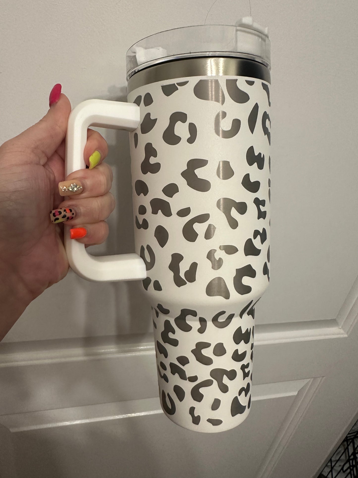 40oz Leopard Tumbler