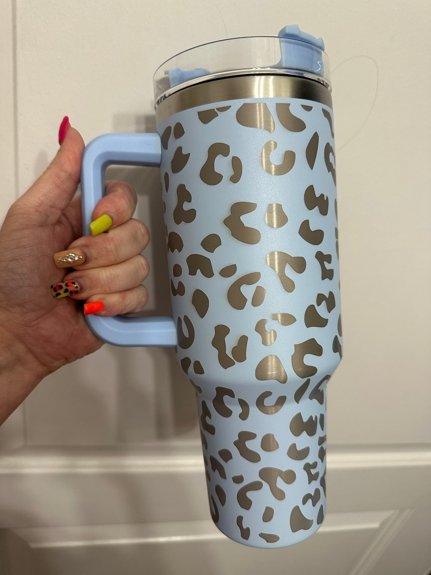 40oz Leopard Tumbler