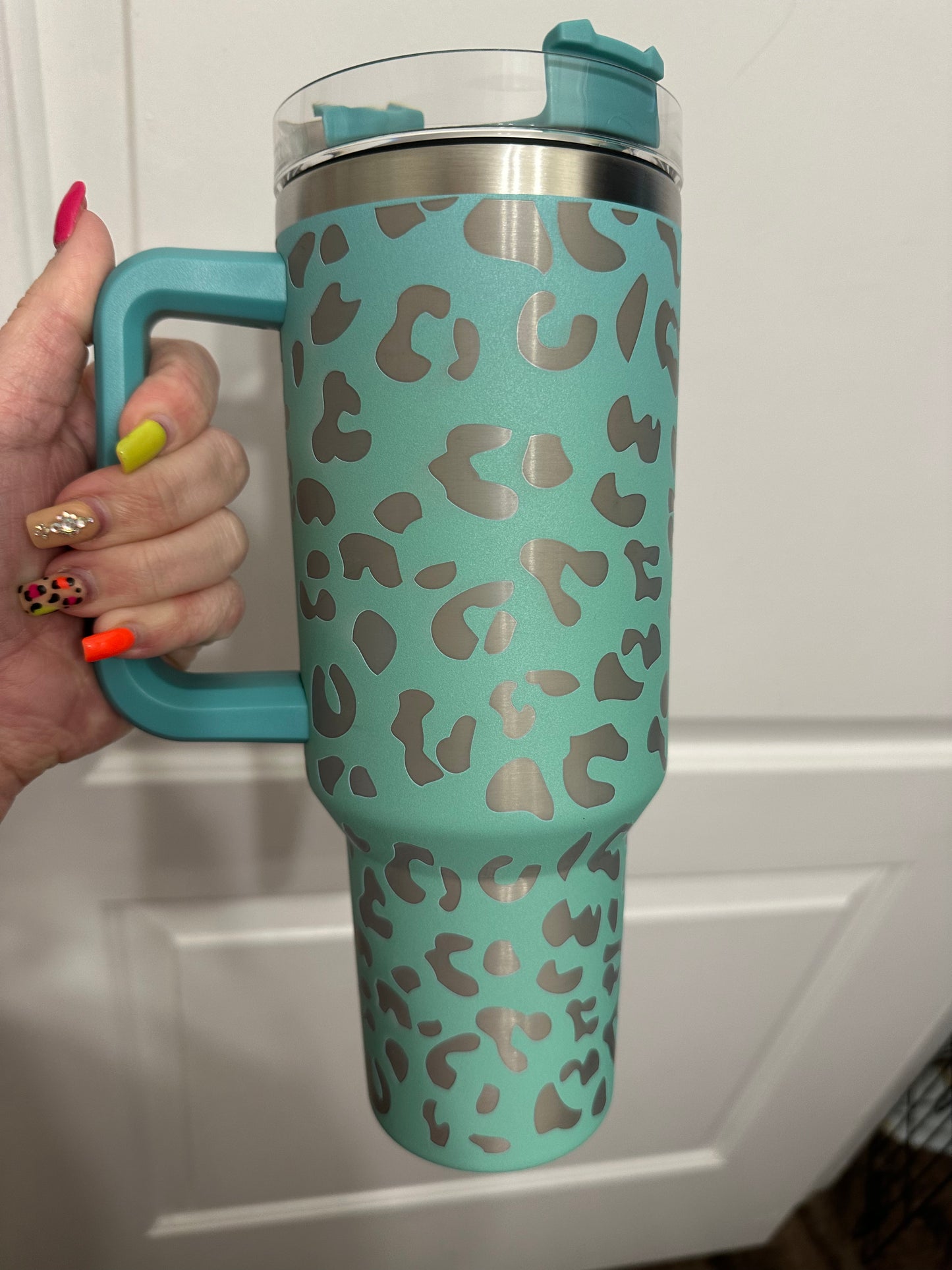 40oz Leopard Tumbler