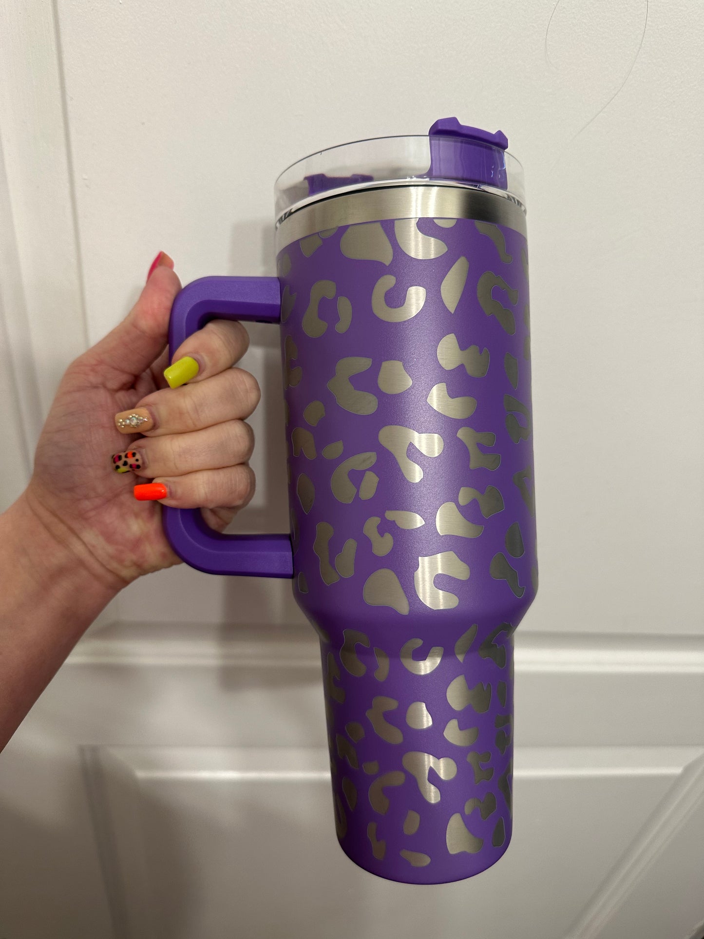 40oz Leopard Tumbler