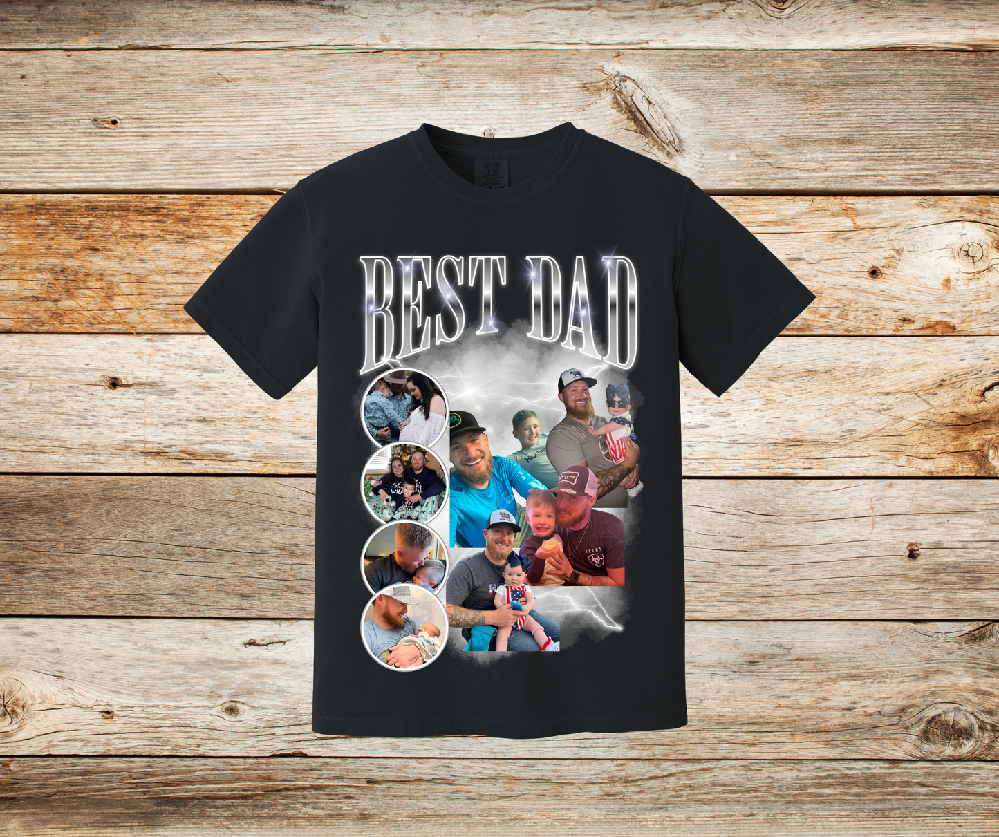 Fathers Day Best Dad Custom Picture Shirt